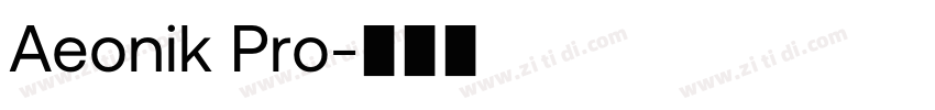 Aeonik Pro字体转换